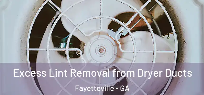 Excess Lint Removal from Dryer Ducts Fayetteville - GA